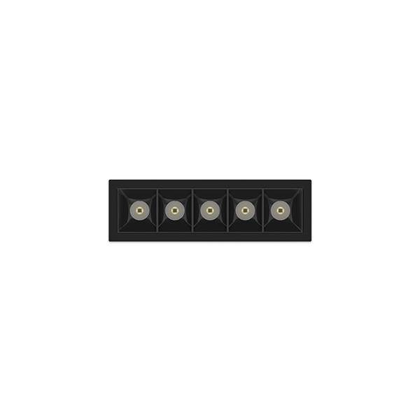 DOWNLIGHT LINEAR DE EMBUTIR - 5 DOTS
